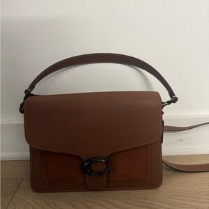 Coach Tabby Brown Leather Shoulder Bag